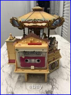 Vintage Enesco CAROUSEL ROYALE Animated Illuminated Musical Carousel WORKS! L@@k