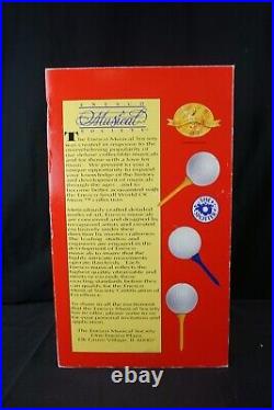 Vintage Enesco Golf Clubs 19th Hole Action Motion Music Box New