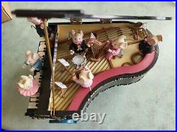 Vintage Enesco Mice Music Box, Mice-Tro Piano Concert, Plays Polonaise