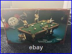 Vintage Enesco On Cue Deluxe Multi-action Musical Pool Table Mice Working W Box