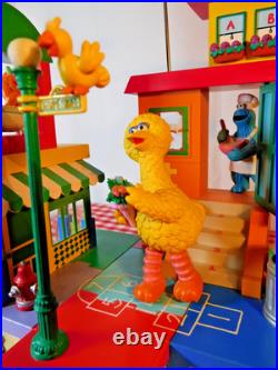 Vintage Enesco Sesame Street Deluxe Music Box Neighborhood Party 1993 withBox