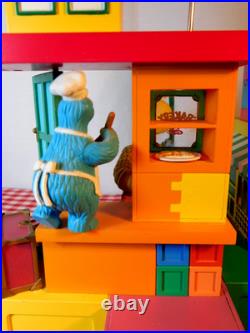 Vintage Enesco Sesame Street Deluxe Music Box Neighborhood Party 1993 withBox