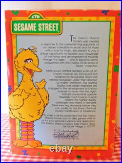 Vintage Enesco Sesame Street Deluxe Music Box Neighborhood Party 1993 withBox