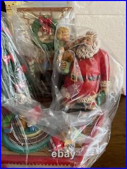 Vintage Enesco Small World Of Music A Visit From Santa Claus 551368 New With Box