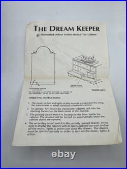 Vintage Enesco The Dream Keeper Animated Music Box WORKS Withpower Cord