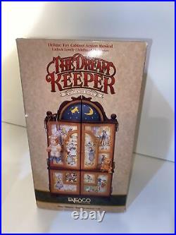Vintage Enesco The Dream Keeper Lighted Animated Music Box with Box & Cord