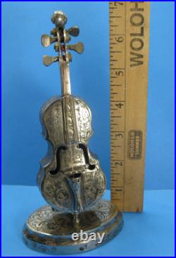 Vintage FRED ZIMBALIST ETCHED CELLO Music Box Works
