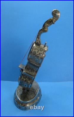 Vintage FRED ZIMBALIST ETCHED CELLO Music Box Works