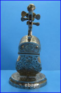 Vintage FRED ZIMBALIST ETCHED CELLO Music Box Works