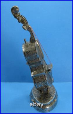 Vintage FRED ZIMBALIST ETCHED CELLO Music Box Works