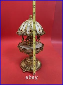 Vintage Franklin Mint House of Faberge Imperial Carousel Egg Musical