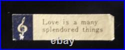 Vintage Fred Zimbalist Music Box / Ring Holder, Love is a many splendored things