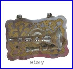 Vintage Fred Zimbalist Thorens Hand-Etched Swiss Music Box Silver & Brass