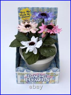 Vintage Gemmy 1998 Dancing Flowers In the Mood Animated Motion Activated WORKS