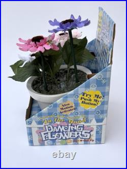 Vintage Gemmy 1998 Dancing Flowers In the Mood Animated Motion Activated WORKS