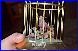 Vintage German Karl Griesbaum Singing Bird Cage Automaton Music Box