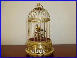 Vintage German Karl Griesbaum Singing Bird Cage Automaton Music Box (see Video)