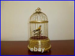 Vintage German Karl Griesbaum Singing Bird Cage Automaton Music Box (see Video)