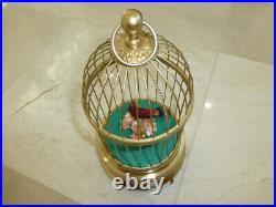 Vintage German Karl Griesbaum Singing Bird Cage Automaton Music Box (see Video)