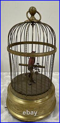 Vintage German Karl Griesbaum Singing Bird Cage Music Box