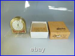 Vintage German Musical Alarm Clock With Reuge Music Box Movement Fully Serviced