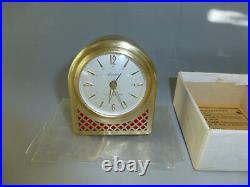 Vintage German Musical Alarm Clock With Reuge Music Box Movement Fully Serviced