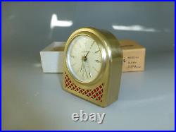 Vintage German Musical Alarm Clock With Reuge Music Box Movement Fully Serviced