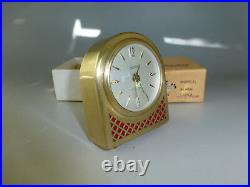 Vintage German Musical Alarm Clock With Reuge Music Box Movement Fully Serviced