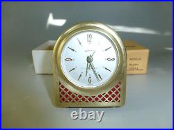 Vintage German Musical Alarm Clock With Reuge Music Box Movement Fully Serviced