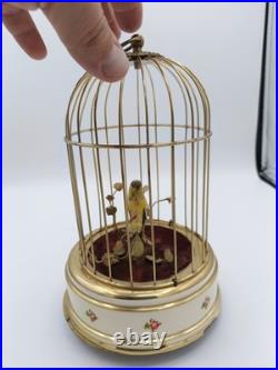 Vintage German Singing Bird Cage Automaton Music Box