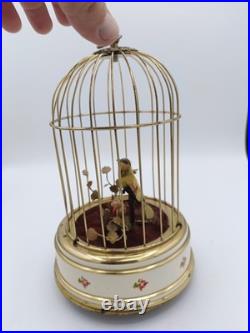 Vintage German Singing Bird Cage Automaton Music Box