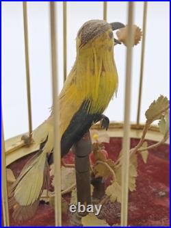 Vintage German Singing Bird Cage Automaton Music Box