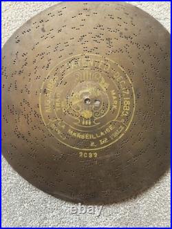 Vintage German Symphonion Metal Music Box Disc 10 5/8 Lot of 6