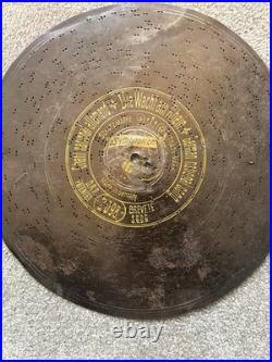 Vintage German Symphonion Metal Music Box Disc 10 5/8 Lot of 6