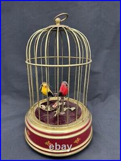 Vintage Germany Automaton Singing Bird Musical Cage, Read