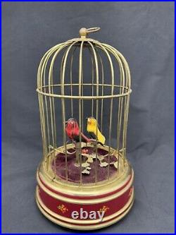 Vintage Germany Automaton Singing Bird Musical Cage, Read