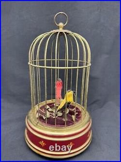 Vintage Germany Automaton Singing Bird Musical Cage, Read