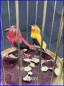 Vintage Germany Automaton Singing Bird Musical Cage, Read