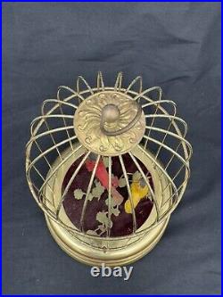 Vintage Germany Automaton Singing Bird Musical Cage, Read