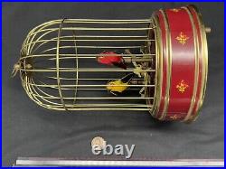 Vintage Germany Automaton Singing Bird Musical Cage, Read