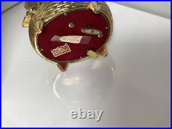 Vintage Gold Tone Butterfly Musical Automaton Music Box With The Box