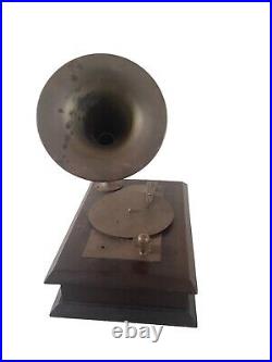 Vintage Gramophone Music Box Still Working-PLEASE SEE ALL PHOTOS