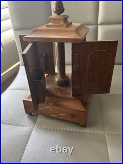 Vintage HELVETIC Wooden Musical Carousel Dispenser Cigarette WORKING Baby Face