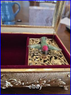 Vintage Hummingbird Automation Music Box
