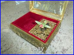 Vintage Hummingbird Automaton Music Box Jewelry Box (watch The Video)