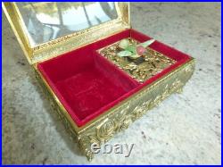 Vintage Hummingbird Automaton Music Box Jewelry Box (watch The Video)
