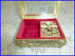 Vintage Hummingbird Automaton Music Box Jewelry Box (watch The Video)