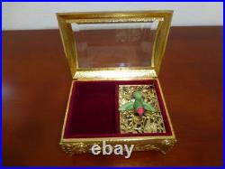 Vintage Hummingbird Automaton Music Box Jewelry Box (watch The Video)