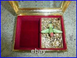 Vintage Hummingbird Automaton Music Box Jewelry Box (watch The Video) Vintage Hummingbird Automaton Music Box Jewelry Box (watch The Video)