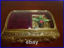 Vintage Hummingbird Automaton Music Box Jewelry Box (watch The Video)